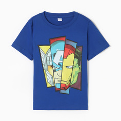 Футболка детская Мстители, рост 110-116 см, цвет синий Marvel