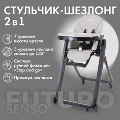 Стульчик для кормления Nuovita Futuro Senso Nero (Grigio/Серый)