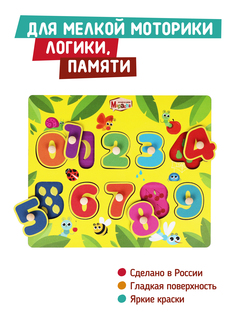 Вкладыш Mapacha Цифры. Изучаем цифры и фрукты, 962002