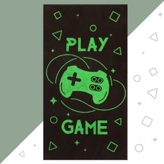 Полотенце детское Этель махровое Play game, хлопок, 70х130 см