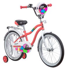 Велосипед для малышей NOVATRACK 205Candy.CRL23 коралловый