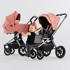Коляска детская 2 в 1 RANT FLEX PRO RA074 Pink (2023) РАНТ