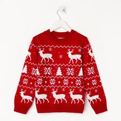 Джемпер вязаный детский KAFTAN New Year р.30, (98-104 см)