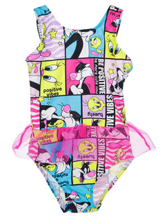 Купальник слитный детский PlayToday Baby 12349047, разноцветный, 74