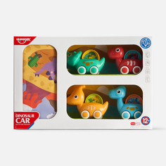Игрушка развивающая Huanger Коврик с машинками - динозавриками, HE0299