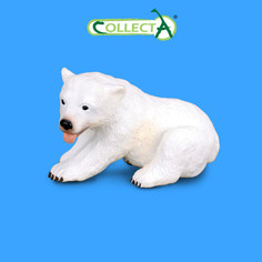 Фигурка Collecta Gulliver Медвежонок полярного медведя сидящий, размер S