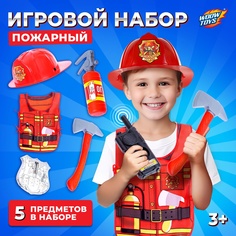 Игровой набор "Играем в профессии" - Пожарный, 6 предметов Забияка