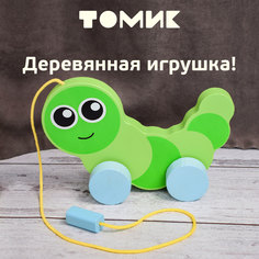 Деревянная Каталка Фигурка "Гусеница" 2-115 Томик