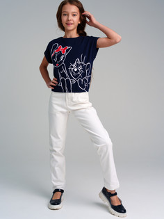 Брюки детские PlayToday 12421551, белый,