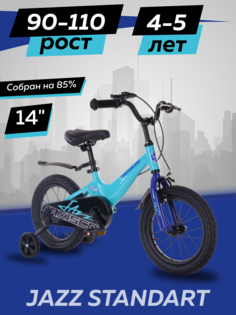 Велосипед детский двухколесный Maxiscoo JAZZ Стандарт 14 2024 Мятный Z-MSC-J1434