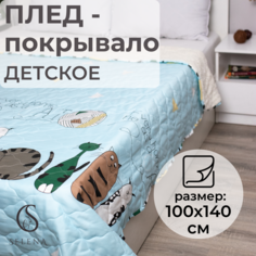 Плед SELENA Бромеланс 100*140 шерпа полисатин