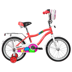 Велосипед Novatrack CANDY 16" коралловый