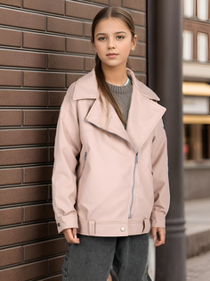 Куртка кожаная детская NIKASTYLE 4л7624, розовый, 170