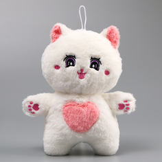 Мягкая игрушка "Кот", 24 см, цвет белый No Brand