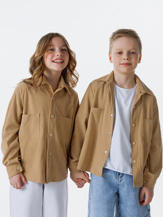 Рубашка детская Amarobaby AB-OD23-V33, бежевый, 140