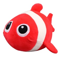 Мягкая игрушка Рыбка, 19 см, цвет красный No Brand