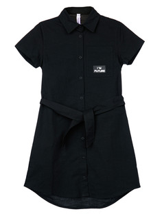 Платье текстильное PlayToday 12421206, черный, 146