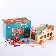 Логический центр «Машинка» 25 x 15 x 17см No Brand