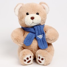 Мягкая игрушка "Little Friend", мишка с синим шарфом Milo Toys