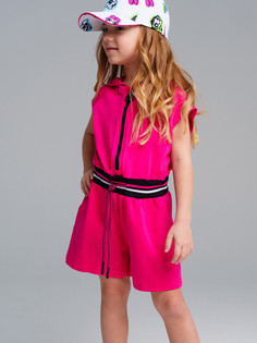 Комбинезон трикотажный PlayToday 12422095, 98, малиновый