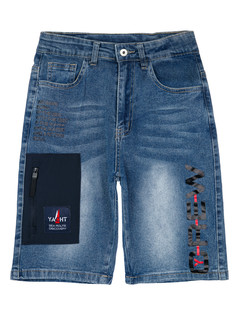 Шорты детские PlayToday 12411046, голубой, 140