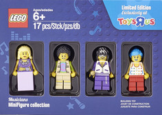 Конструктор Lego 5004421 Miscellaneous Коллекция минифигурок музыкантов, 17 деталей
