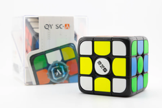 Умный кубик Рубика магнитный электронный QiYi MoFangGe Smart Cube 3x3, black