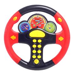 Игрушка интерактивный музыкальный детский игровой руль, Zhorya, свет