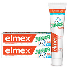 Комплект Зубная паста Elmex Junior для детей 6-12 лет, 75 мл. х 2 шт.