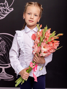 Блузка детская Batik 005 ш24-1, белый 122 Батик