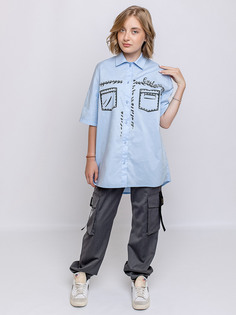 Блузка детская Batik 050 ш24-2, голубой 140 Батик