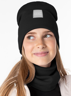 Комплект шапка и снуд детский NIKASTYLE 12л12424, черный, 50