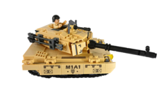 Конструктор MiNGDi 9008 M1A1 2 в 1 Танк Abrams или вертолет с 2 солдатами. 462 детали.