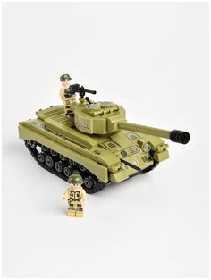 Конструктор военный Тяжелый танк М26 №6855 War Border Struggle, 464 детали Zhbo