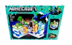 Конструктор Майнкрафт Minecraft Подземная пещера в лесу светящийся (362 детали) No Brand