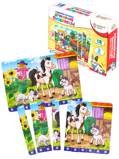 Настольная игра BRIGHT KIDS. Собираем картинки. ДОМАШНИЕ ЛЮБИМЦЫ Арт. ИН-1682 Рыжий кот