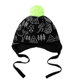 Шапка с завязками Oldos Матиас, черный, 52-54