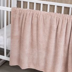 Плед детский для новорожденных Baby Nice Жаккард 100х140 см пудровый
