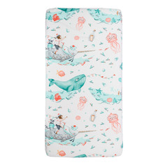 Простынь на резинке+Forest kids+SweetDreames, Sea World 120х60 см