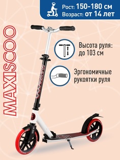 Самокат Двухколесный Maxiscoo Складной 2021 Красный Z-MSC-LX205-R