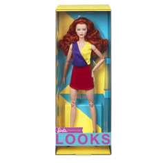 Кукла Barbie Looks с кудрявыми рыжими волосами HJW80