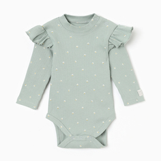 Боди детское Крошка Я Olives, оливковый, 62