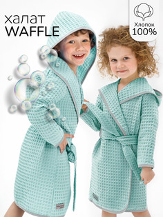 Халат детский Amarobaby AB-OD22-WAF2502, мятный, 122
