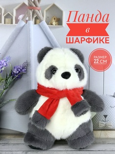 Мягкая игрушка Briatiko Панда в красном шарфе 22 см Good Toys