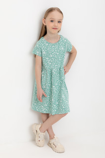 Платье детское CROCKID М 2508, мятный зеленый, волшебный, 116