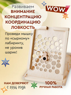 Деревянный лабиринт Деревянные игрушки детства игра