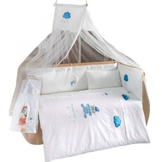 Комплект постельного белья Kidboo из 4-ти предметов серии Teddy Boo Blue