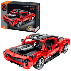 Конструктор iM Master 5820 Спорткар красный инерционный Mechanical Master 457 деталей