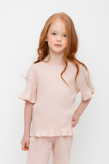 Футболка детская CROCKID М 3750 К 302359, персиковый румянец, 104