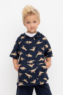 Футболка детская CROCKID М 3354-1D К 302367, индиго, 134